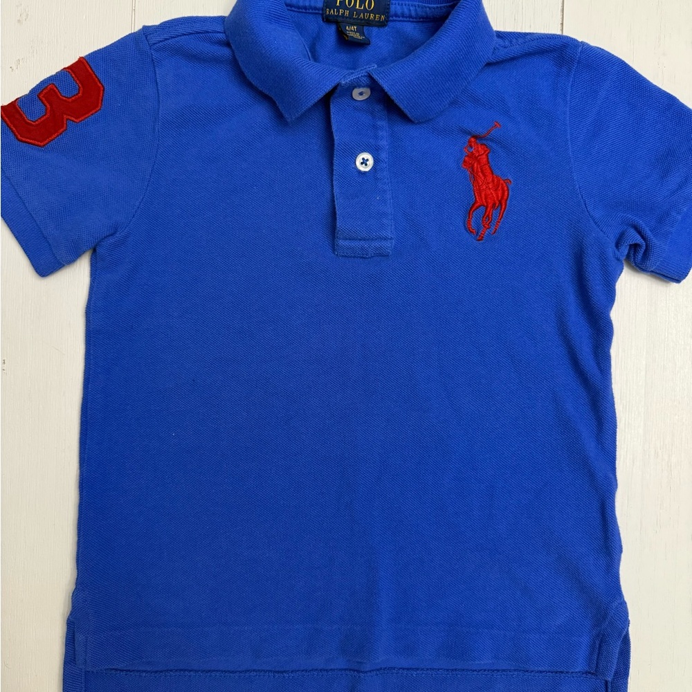 Polo by Ralph Lauren Blue and Red Polos Classic Design